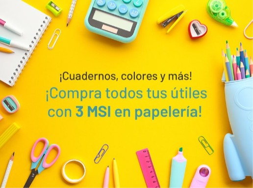 Chedraui 3 MSI en papelería